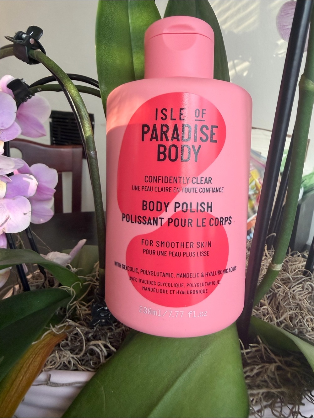 Isle of Paradise Pink Body Polish Exfoliating Scrub